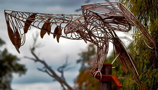 ‘Bunjil’-was--stolen,-from-a-three-metre-high-pole in December 2015