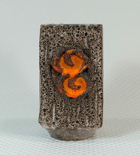 mid century pottery 1960's-1970's Fat-lava vase by Strehla, E.Germany 