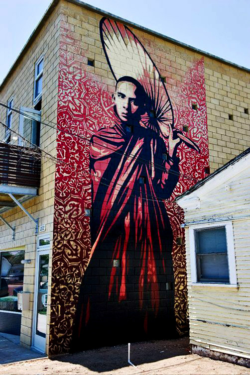 30ft.-tall BURMESE-MONK-By-Shepard-Fairey-in-San-Diego