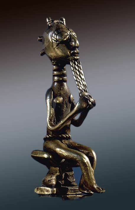 Bronze weight from Baule region for gold