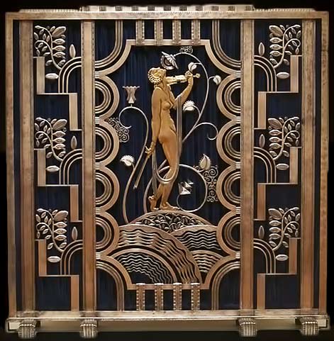 Art Deco fire screen