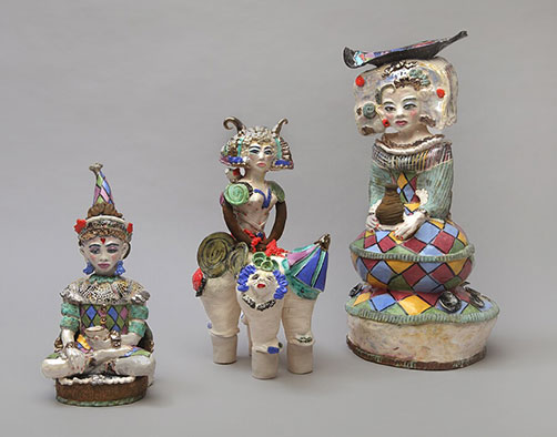 8189834_HarlequinTrio-2017-firedceramic