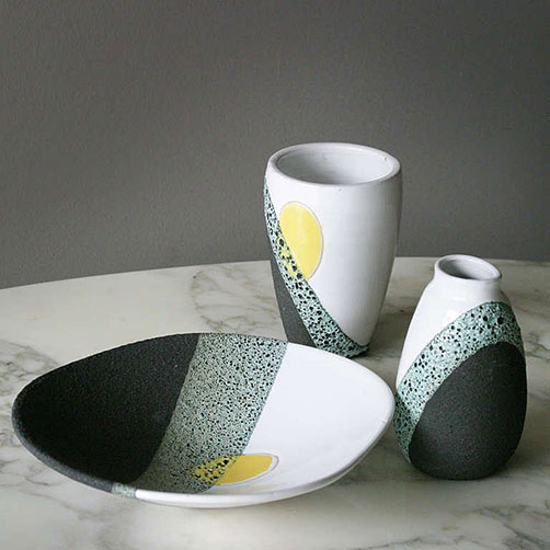 Ettore Sottsass ceramic tableware for Bitossi