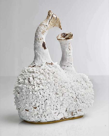 accretion-vase-by-the-haas-brothers-contemporary ceramic vessel in white
