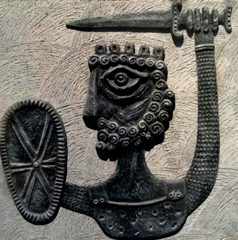ackerman modernA-monochromatic-Warrior-King-in-sand-cast-aluminum-is-enlivened-by-bold-texture-and-form--