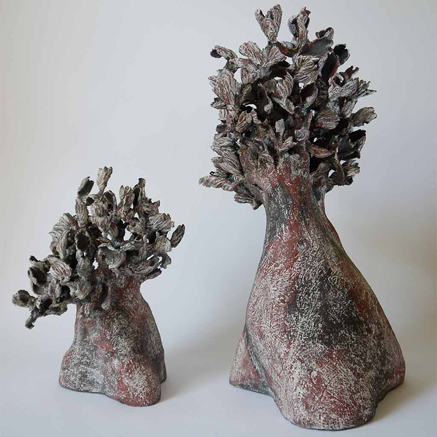 Agnes-His-ceramic sculpture trees