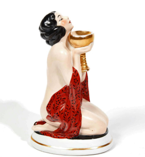 Aladdin. La France.-The offering.-Circa-1925-1935 Nude female figurine