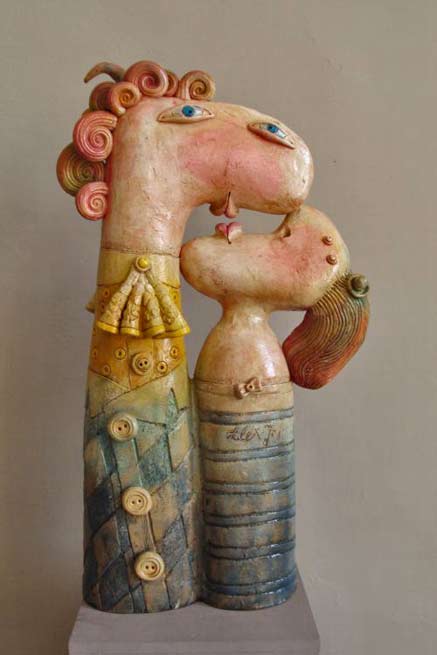 Alex-Johanson ceramic figurines - quirky couple