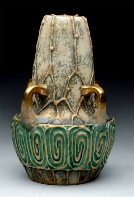 Amphora-Ceramic-Secessionist-4-Handled-Vase