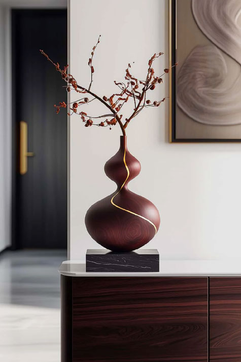 Amy Chen Vase---Wood Sculpture