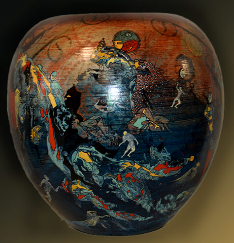 Ceramic Apple--G. Grociani
