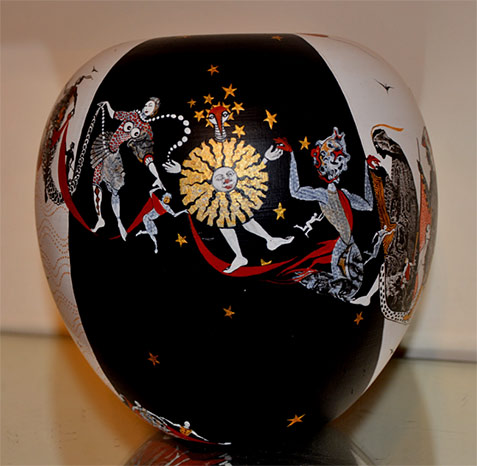 Apple sculpture --G.-CROCIANI-&-Jacques-Massard--