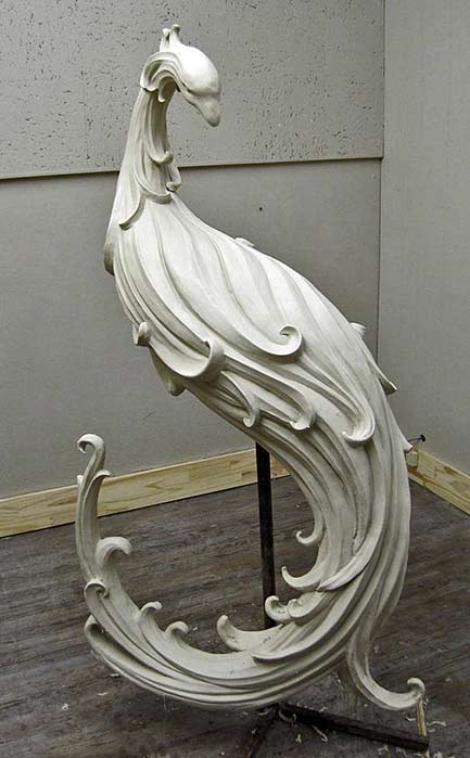 Areté-Collection---George-Sellers white bisque peacock