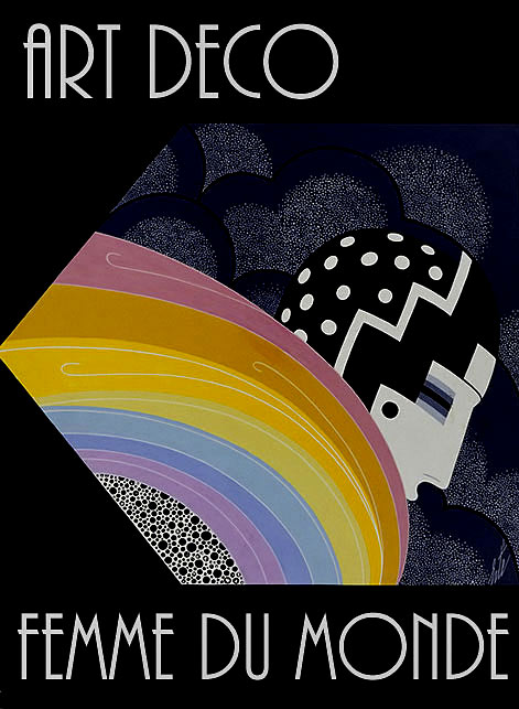 illustration by Erte art deco graphics