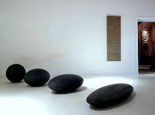 four sculptural stones