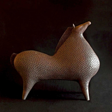 Athena-Jahantigh-ceramic-anamorphic horse