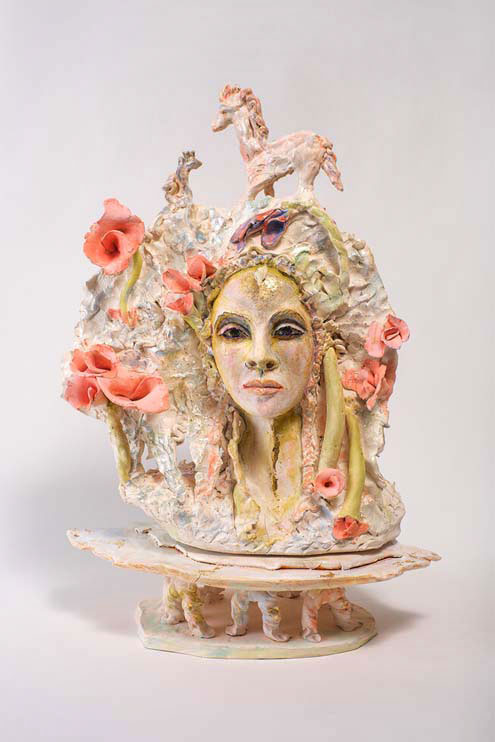 Awakening-To-the-Real-and-Make-BelieveThe-Duet-of-Leonora-Max-22-2024-fired-ceramic-underglazes-glazes-lustersd-gold-leq