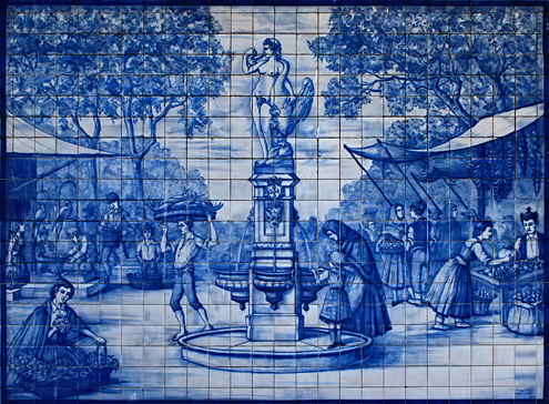Azulejo_Mercado_Municipal_Funchal Leda and the Swan