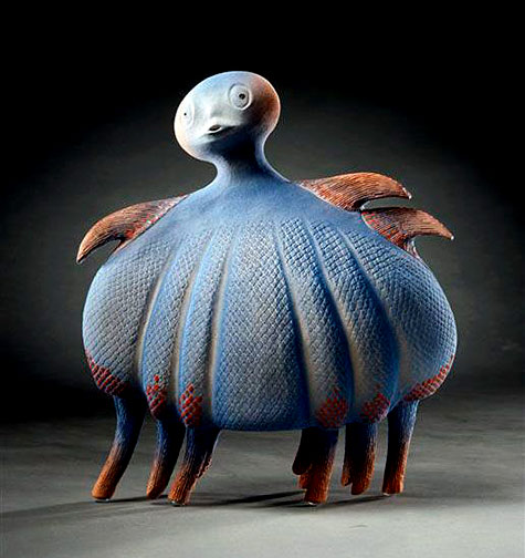 Bébé-Bleu--France-Fauteux suureal sculpture