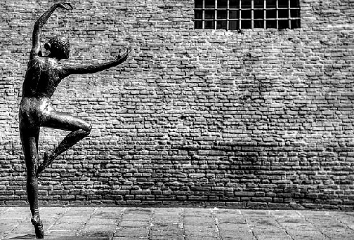 Bronze Ballerina sculpture