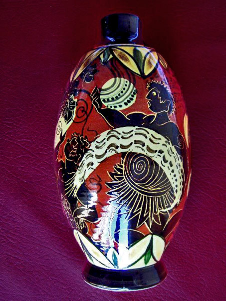 Jacques Massard and Richard Tarone ceramic vase