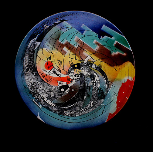 Barocco ceramic plate