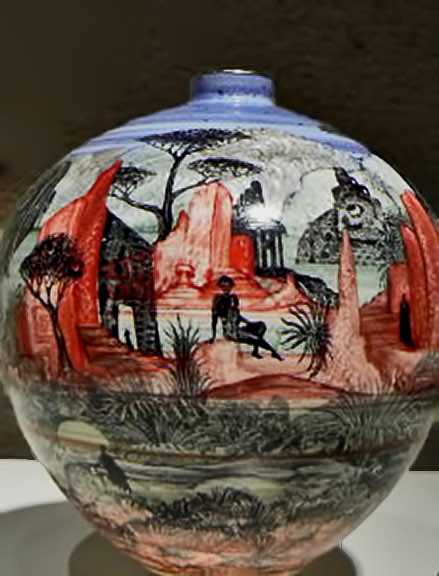 barocco globular-vase-Jacques Massard and Richard Tarone