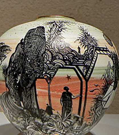  Jacques Massard and Richard Tarone vase