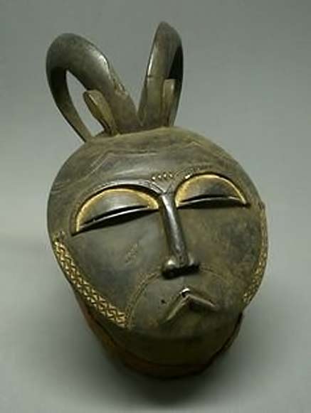 African Baule-Mask---Ivory-Coast---Moon-Mask