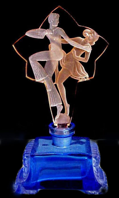 Czech Perfume Bottle Dancers