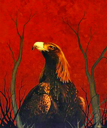 Australian aboriginal Bunjil---sacred eagle 
