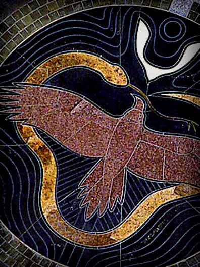 Bunjil and Bindi mural Landscape-Architects---Green---Dale-Associates