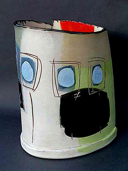 Camilla-Ward slab built ceramic vessel