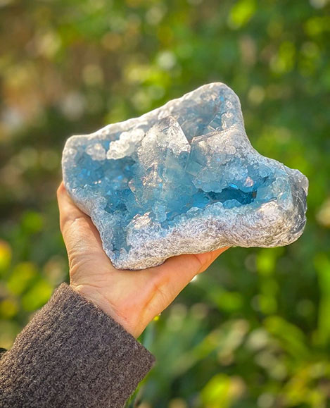Celestite-crystal