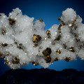 Chalcopyrite on Quartz. exotic gem