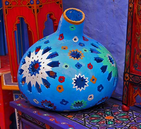 Chefchaouen,-Morocco's-Blue-Pearl - pottery vessel