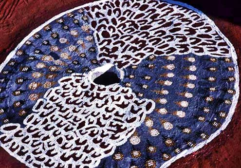Honey Ant Dreaming ground painting