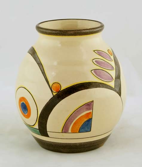 Colored-pottery-vase---Velsen-1930