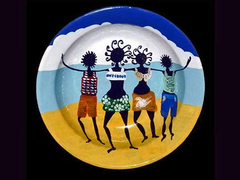 painted-plate-inspired-by-Afro-Caribbean-culture