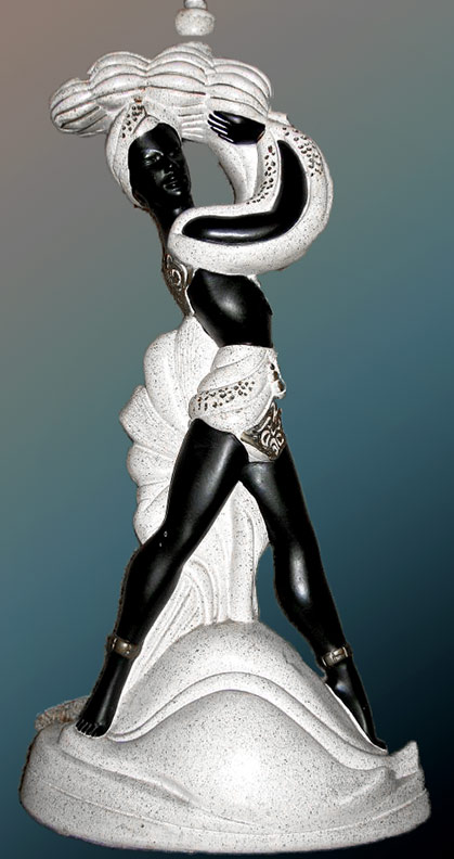 Continental-Art-Company Mid Century showgirl Lamp