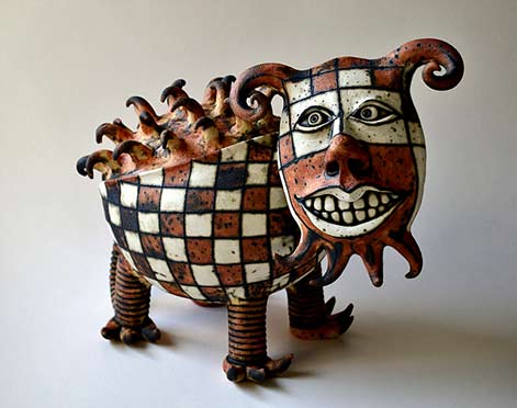 Inna-Olshansky; ceramic animal sculpture