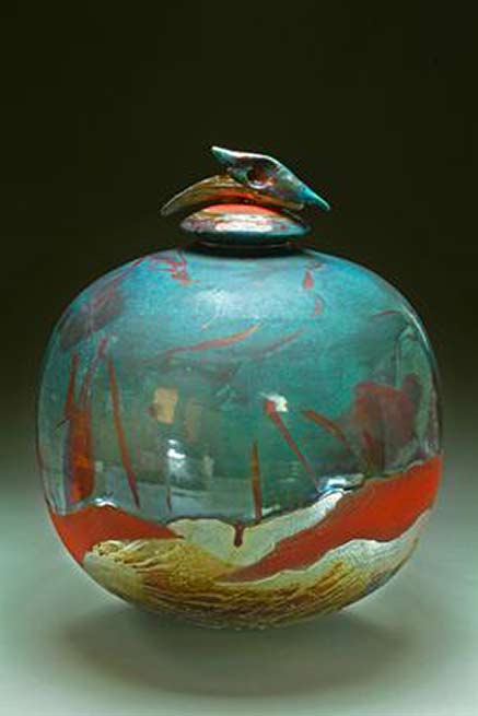 creurblue-dolphin-cremation-urn by Steven Forbes-deSoule