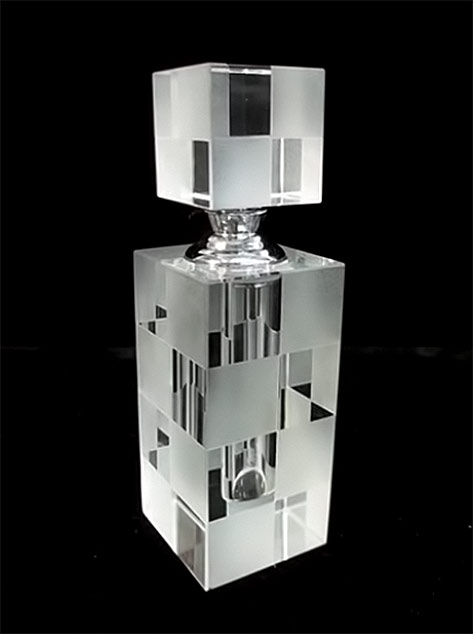 Crystal-Art-Deco-Cubist Perfume-Bottle-Live auctioneers