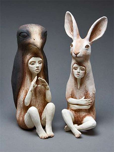 Crystal-Morey animal spirit figures