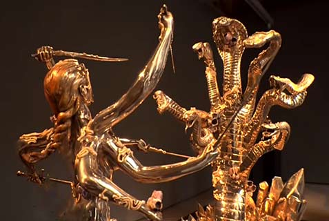 Damien-Hirst---Battle-with-Hydra-sculpture