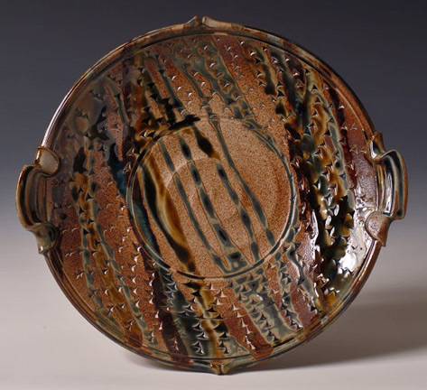 Dan-Finnegan twin handled round platter