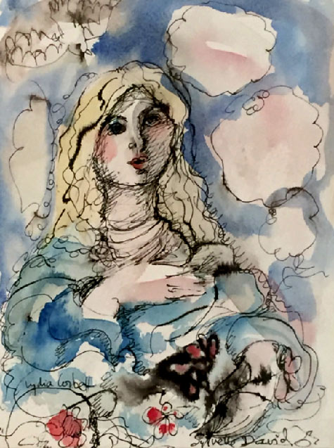 David Simon Contemporary Art Gallery Bath - Lydia Corbett Portrait of a Woman 