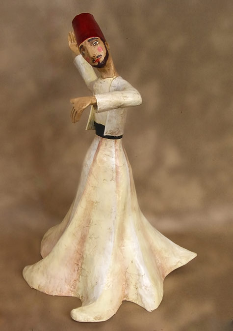 Papier Mache Whirling Dervish----Mauricio Perez