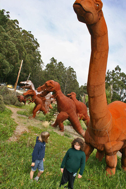 Dinosaur-park Half Moon Bay, Spanish Town, CA