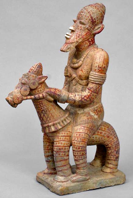 Djenne-equestrian-figure,-Mali,-c